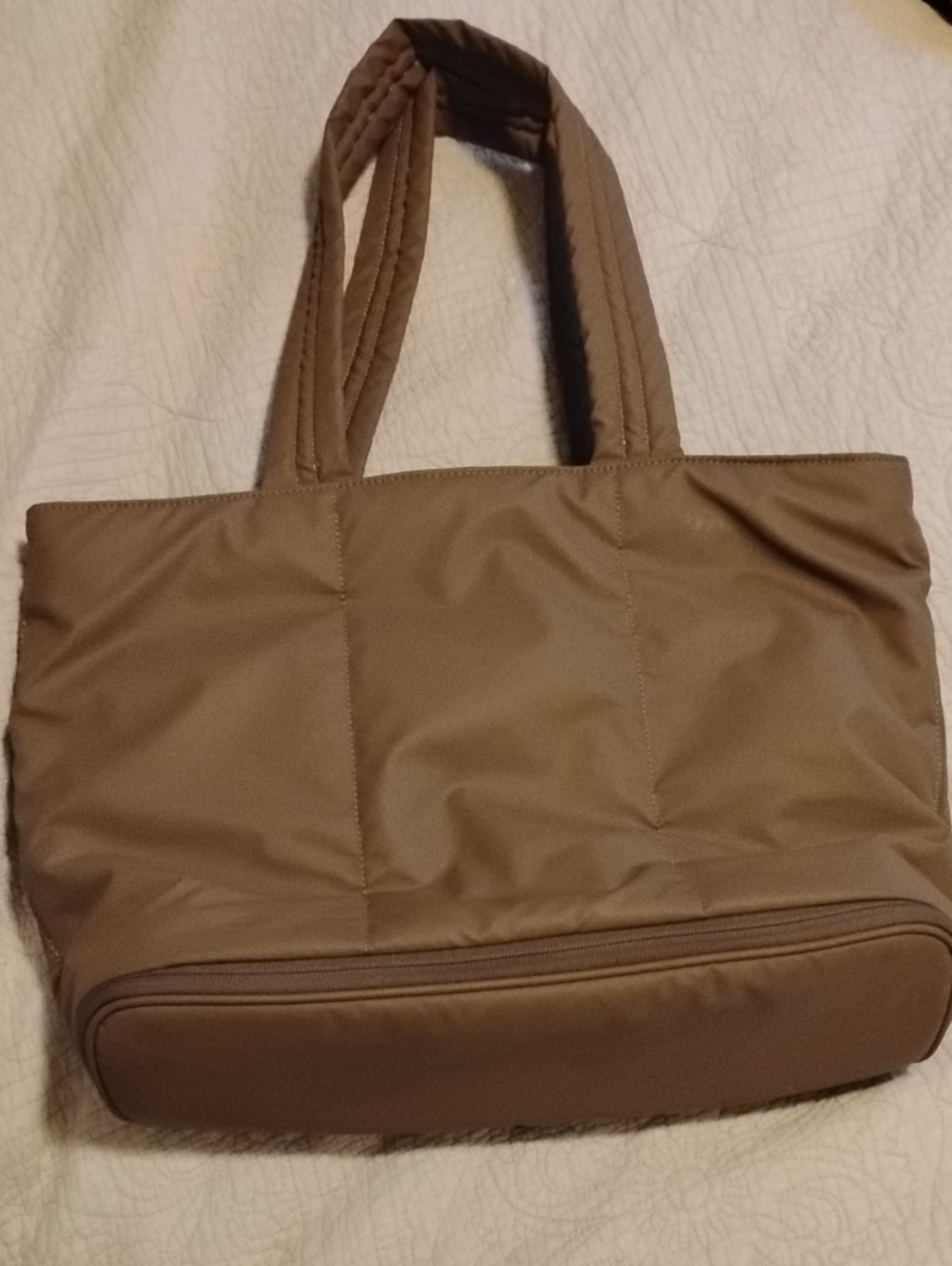 Pink Cove Expandable Laptop Tote, Tan